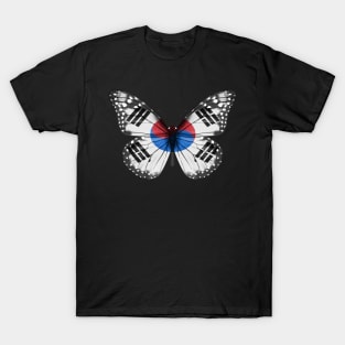 South Korean Flag  Butterfly - Gift for South Korean From South Korea T-Shirt